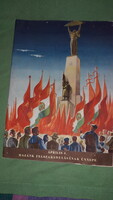 1948. Április 4. Hazánk felszabadításának ünnepe kiadvány Gönczi-Gebhardt Tibor borító képek szerint