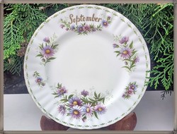 Royal Albert szeptember hónapos angol porcelán kistányér