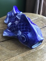 Porcelán fali Koi halas váza