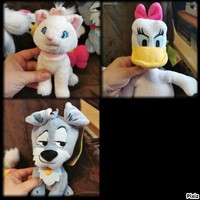 Disney plüssök 004a. (Susi és Tekergő, Daisy) - Disney plushies 004a.(Lady and the Tramp, Daisy)