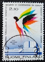 F970p / Finnország 1985 Helsinki szerződések évfordulója bélyeg pecsételt
