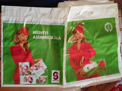 Vadonatúj Skála Áruház retro reklám szatyor karácsonyi és húsvéti ajándék rendhagyó csomagolás