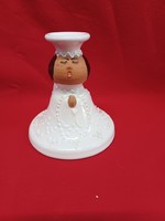 Ceramic Angel-shaped Candle Holder