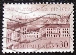 F547p / Finnország 1962 150 éve Helsinki főváros bélyeg pecsételt