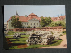 Képeslap,Székesfehérvár,Romkert,püspöki palota látkép,részletek, 1969-