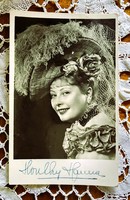 HONTHY HANNA PRIMADONNA FELEJTHETETLEN SZINÉSZNŐ HÜGEL HAJNALKA RITKA 1956 FOTÓLAP ALÁÍRT DEDIKÁLT