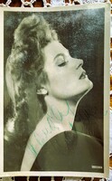 1942 KARÁDY KATALIN SZÍNÉSZ MOZI SZTÁR DÍVA AUTOGRÁF SAJÁTKEZÜLEG ALÁÍRT DEDIKÁLT FOTÓLAP FÓLIÁZOTT