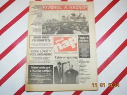 Retro old newspaper - Mai nap - Independent Illustrated Newspaper - March 12, 1990 - Birthday gift