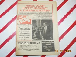 Retro old newspaper - Mai nap - Independent pictorial newspaper - May 3, 1990 - Birthday gift
