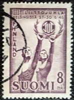 F325p / Finnország 1946 A munkásosztály sportja bélyeg pecsételt