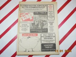 Retro old newspaper - Mai nap - Independent pictorial newspaper - November 17, 1989 - Birthday gift