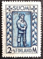 F211p / Finnország 1938 Segély : Front katonáknak bélyeg pecsételt