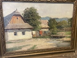 ZORKÓCZY GYULA-Ház előtt..