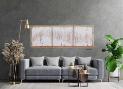 KarTü Art - Édes élet / Sweet life ,  170 x 57 cm, egyedi, absztrakt festmény, 3 részes