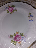 Hollóházi Pannónia Hajnalka mintás, porcelán süteményes tányér