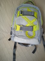 OXYBAG ergonomikus iskolatáska, hátizsák - OXY Green - zöld/szürke-fényvisszaverős