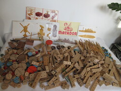 RÉGI,EREDETI MATADOR FA SZERELŐ JÁTÉK.. ALKUKÉPES!