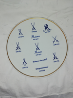 Meisseni porcelán falitányér