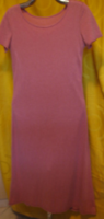 Rózsaszín puha jersey ruha XS