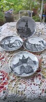 4 db porcelán pohár alátét