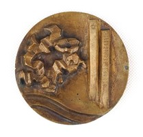 1E441 Laborcz Ferenc: A béke madarai bronz plakett