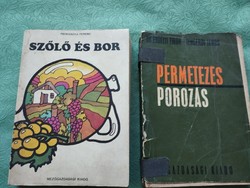 Permetezés porozás, és Szőlő és bor ( 2 db egyben  szakkönyv)