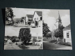 Képeslap,Vasas,mozaik,templom,Főutca,híd látkép,részlet,1963-