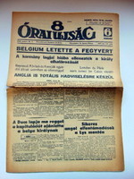 II. világháborús újságok - 1940 május 28  /  8 Órai Ujság  /  Ssz.: 166
