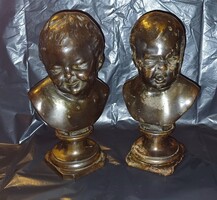 Crying Laughing Putto Pair