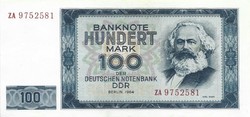 100 márka 1964 NDK Németország Replacement 2. Gyönyörű "ZB"