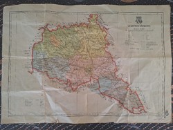 Veszprém Vármegye térképe 1939