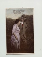 D204854  Fiatal pár - Fertőszentmiklós 1918 - küldve : Sepsiszentgyörgy -Erdély