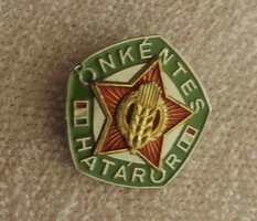 1960 évek - jelvény - önkéntes határőr