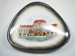 Retro kerámia tálka tányér - Eger turista emlék szuvenír