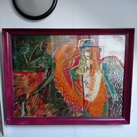 Sugár Gyula (1924-1991)SU268 Margarete olaj, farost (1973.)