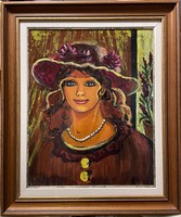 Mónus Zsuzsanna - Lila kalapos