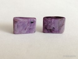 20.1ct 16mm 2db Valódi, Természetes Csaroit kaboson (charoite, charoit)
