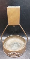 Argentor copper alloy marked ashtray, art nouveau, 20 cm. 8693