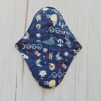 Mosható betét 19,5 cm / tenger mintás / intimbetét, mosható textil betét