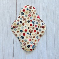 Mosható betét 23 cm / barna - bordó kisvirág / intimbetét, mosható textil betét