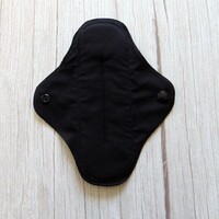 Mosható betét 19,5 cm / fekete / intimbetét, mosható textil betét