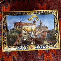 Nürnberg óriási német fém doboz, Nürnberg 2006 fém kekszdoboz Otto Schmidt - gyűjtői doboz karácsony