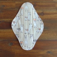 Mosható betét 29 cm / láma mintás / intimbetét, mosható textil betét