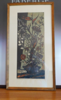 Krajcsirovits Henrik -Gyökeres ikebana - lino, papír