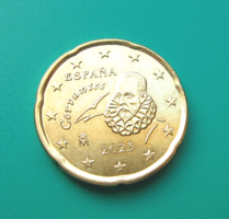 Spanyolország – 20 Euro  cent - 2023 – Miguel de Cervantes