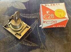 ELZETT C28 BÚTOR ZÁR 2 KULCCSAL, VADONATÚJ, DOBOZZAL EGYÜTT