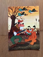 Régi grafikus „ PLÚTÓ ” mesefigurás képeslap,  Walt Disney