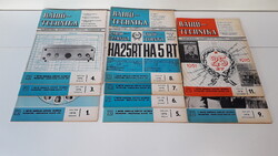 9 db 1976-os Rádiótechnika folyóirat