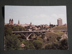 Képeslap,Veszprém,Viadukt híd,vár,városi látkép,részlet, 1979-