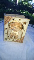 Angyal mot."Könyv"-aromalámpa-mécsestartó-illatlámpa hibátlan,13x11x7,5 cm-Ajándékba is